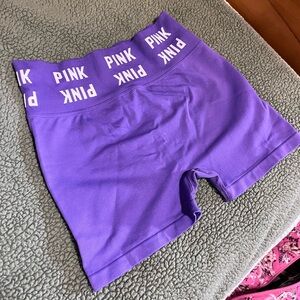 Pink active bike shorts